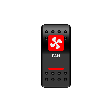 Fan Rocker Switch (Red) | Moose Utility Division