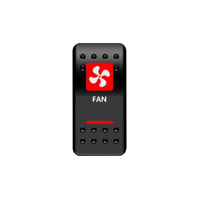 Fan Rocker Switch (Red) | Moose Utility Division