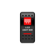 LED Light Bar Rocker Switch (Red) | Moose Utility Division