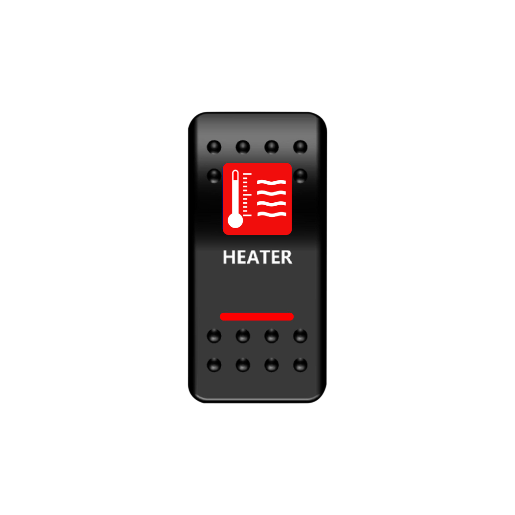 Heater Rocker Switch (Red) | Moose Utility Division