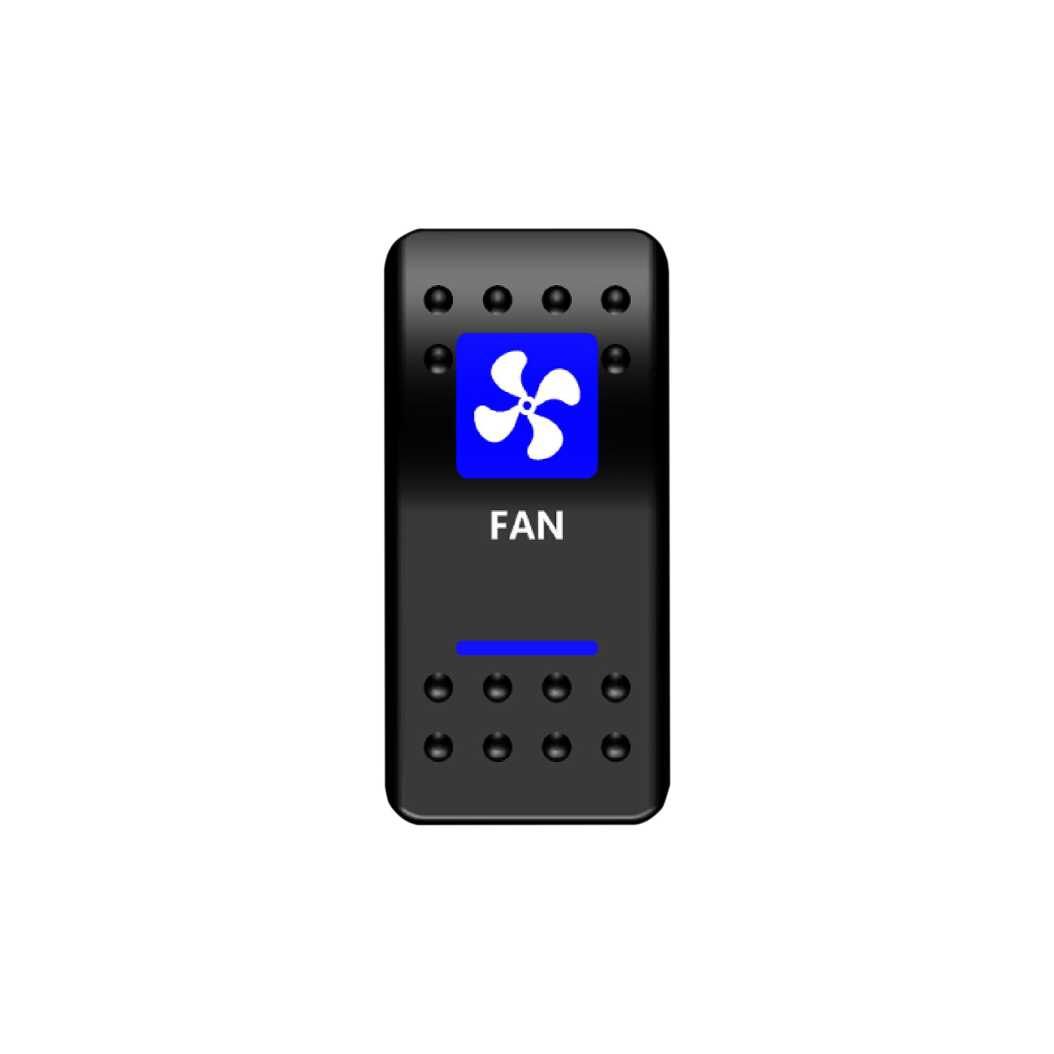 Fan Rocker Switch (Blue) | Moose Utility Division