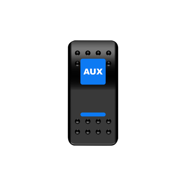 AUX Rocker Switch (Blue) | Moose Utility Division