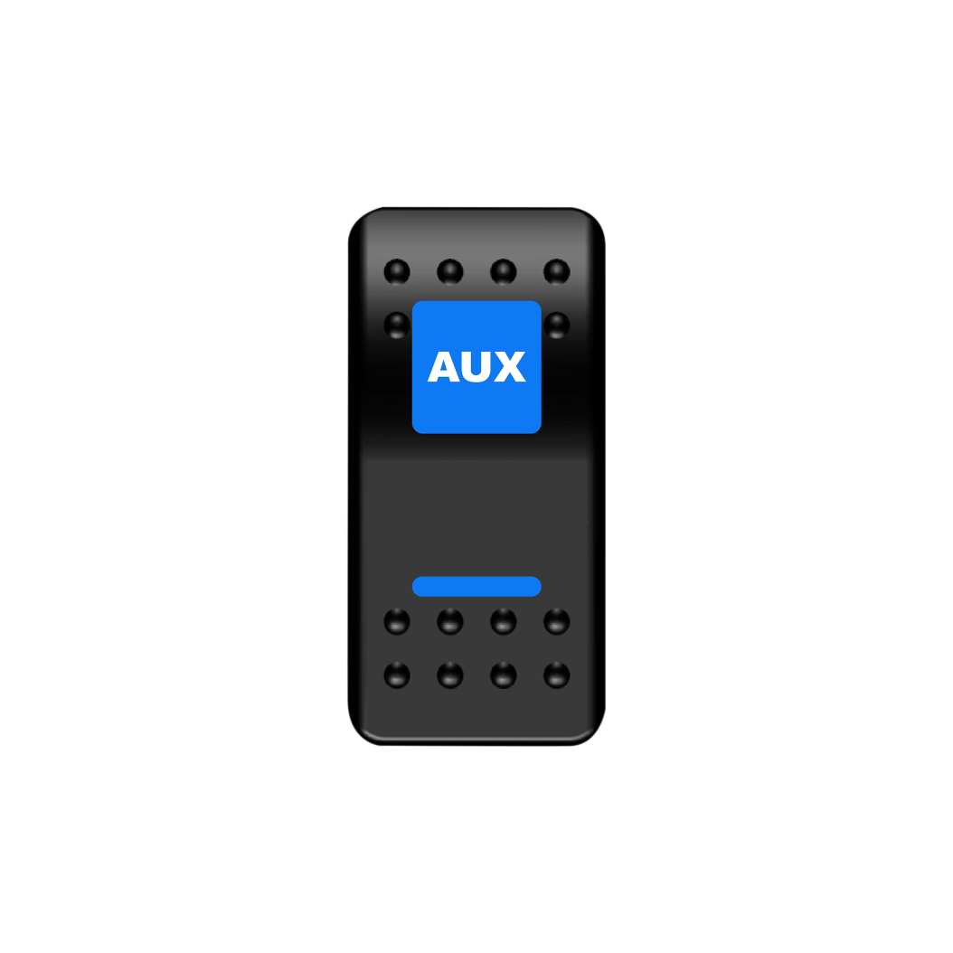 AUX Rocker Switch (Blue) | Moose Utility Division