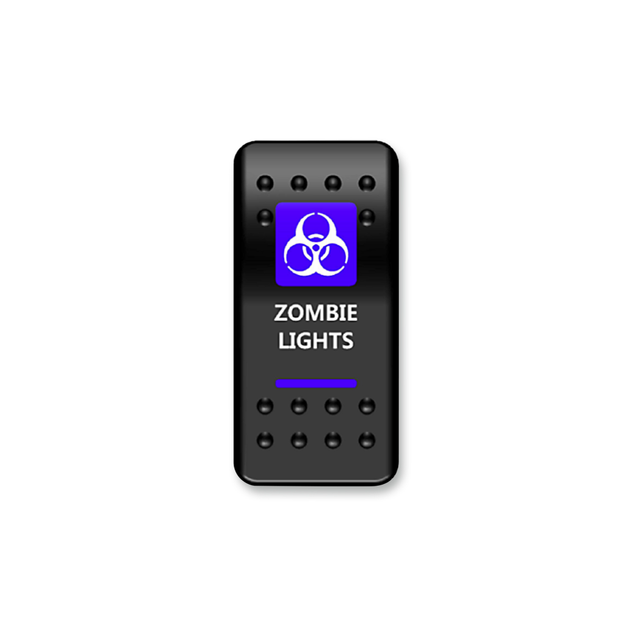 Zombie Lights Rocker Switch (Blue) | Moose Utility Division