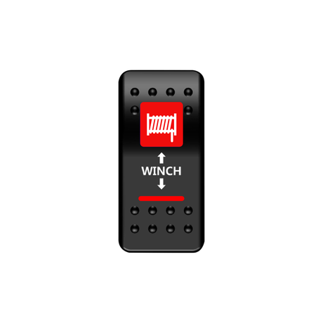 Winch Rocker Switch (Red) | Moose Utility Division