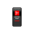 Lighted Whip Rocker Switch (Red) | Moose Utility Division