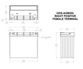 ODS-AGM20L Extreme Battery