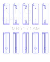 King Engine Bearings Mazda FS-DE L4/FP L4/FS L4  DOHC 16 Valve  (Size +1.0) Main Bearing Set