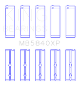 King Chrysler/Dodge Gen 3 Hemi 5.7L/6.1L/6.4L Crankshaft Main Bearing Set (Set of 5) - Size STDX