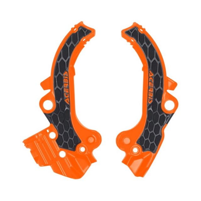 Acerbis 2024 KTM SX65 X-Grip Frame Guard - Orange/Black for Motorcycles