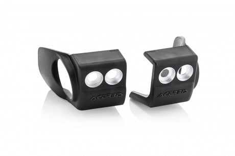 Acerbis Fork Shoe Protectors for KTM 125-450 SX/SX-F/XC-F/XC/XC-W/EXC-F, Husqvarna, GasGas, Sherco – Black, Part #2709720001