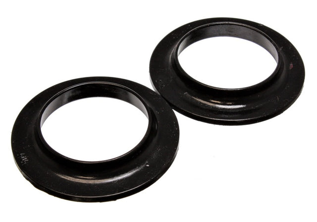 Energy Suspension Coil Spring Isolator Set for Vehicles with 3.75 in ID and 5 13/16 in OD - Black, Part No. 9.6108G
