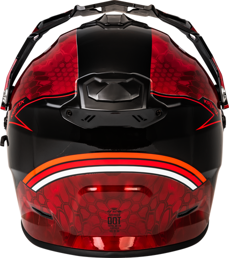 Fly Racing Trekker CW Conceal Helmet with Electric Shield - Red/Black, Small