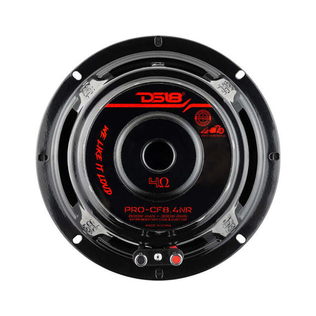 DS18 PRO-CF8.4NR 8-Inch 300W RMS 4 Ohm Mid-Bass Loudspeaker for Car Audio