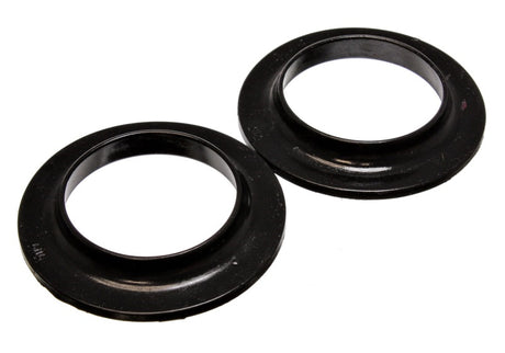Energy Suspension Coil Spring Isolator Set for Vehicles with 3.75 in ID and 5 13/16 in OD - Black, Part No. 9.6108G