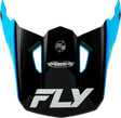 Fly Racing Kinetic Rally Helmet Visor Blue/Black/White for XL and 2X Sizes