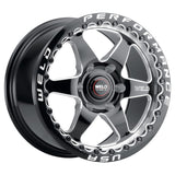Weld S909 17x10 Ventura Beadlock Wheel - Gloss Black Finish, 6x139.7 Bolt Pattern, ET25 Offset, 106.1mm Center Bore