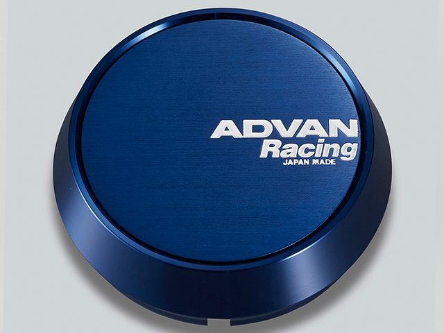 Advan 63mm Middle Centercap – Blue Anodized for Honda Civic, Subaru WRX, Mazda MX-5, Ford Mustang, and Toyota Camry