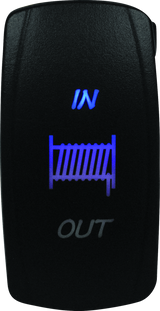 DragonFire Racing Lighted Switch Winch In/Out Blue - Part #521373