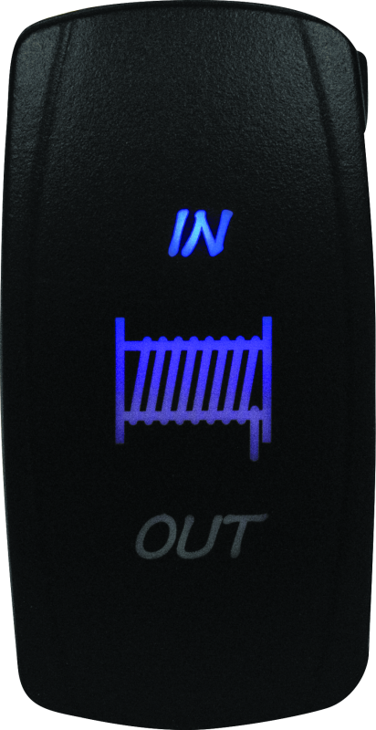 DragonFire Racing Lighted Switch Winch In/Out Blue - Part #521373