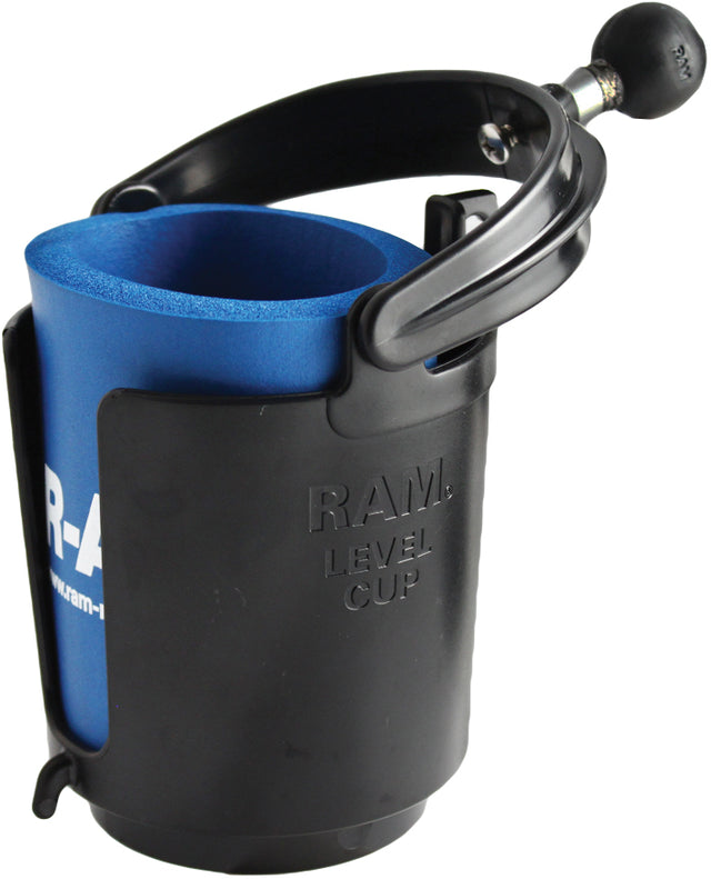 RAM Cup Holder with Cozy 1-Inch Diameter Ball for Vehicle Fitment