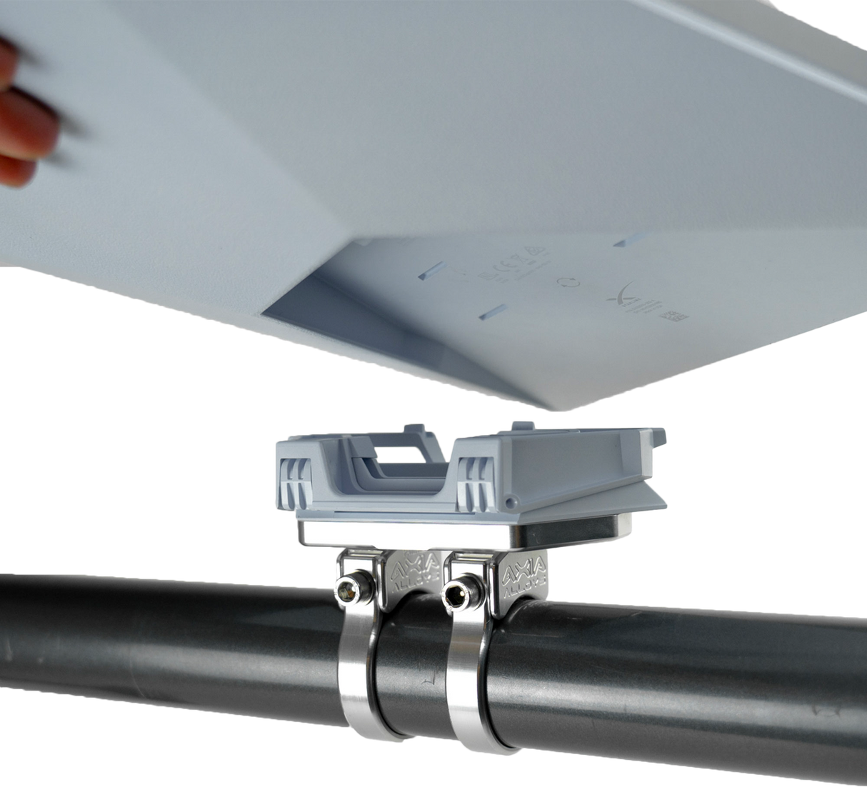 AXIA Starlink Mini Tubing Mount Silver - Compatible with Starlink V3 for Ground or Quick Setup