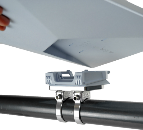 AXIA Starlink Mini Tubing Mount Silver - Compatible with Starlink V3 for Ground or Quick Setup