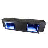 DS18 JSUB.2 Jeep JKU/JLU Subwoofer Enclosure with Dual 12-inch Down-Firing Subwoofers and LED Lights