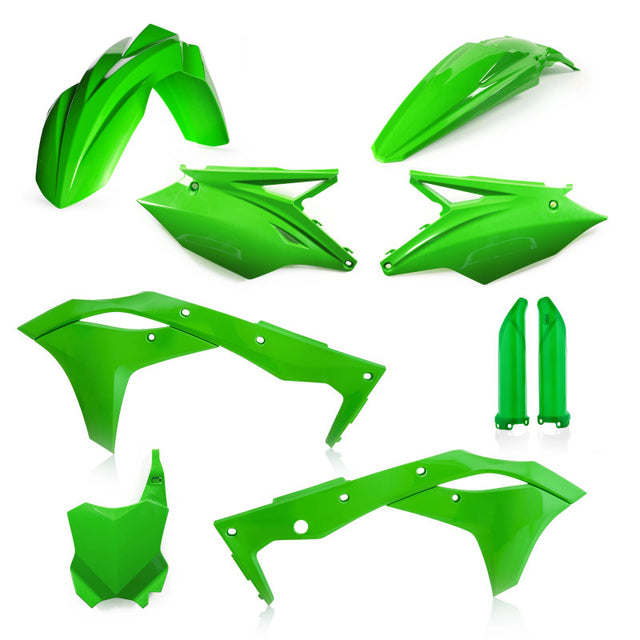 Acerbis Kawasaki KX250F/KX250 Full Plastic Kit - Green (Part Number 2685820006) for 2018-2020 Kawasaki KX250F and KX250 Models