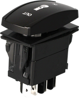 Open Trail SM106-019 Momentary LED Winch Switch Pro Backlit - Fits Jeep Wrangler, Toyota Tacoma, Ford F-150