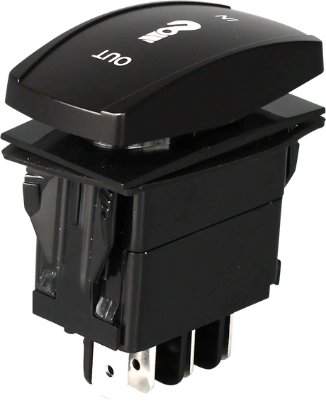 Open Trail SM106-019 Momentary LED Winch Switch Pro Backlit - Fits Jeep Wrangler, Toyota Tacoma, Ford F-150