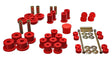 Energy Suspension Hyper-Flex Master Bushing Set for 1967-1973 Ford Mustang - Red polyurethane performance upgrade