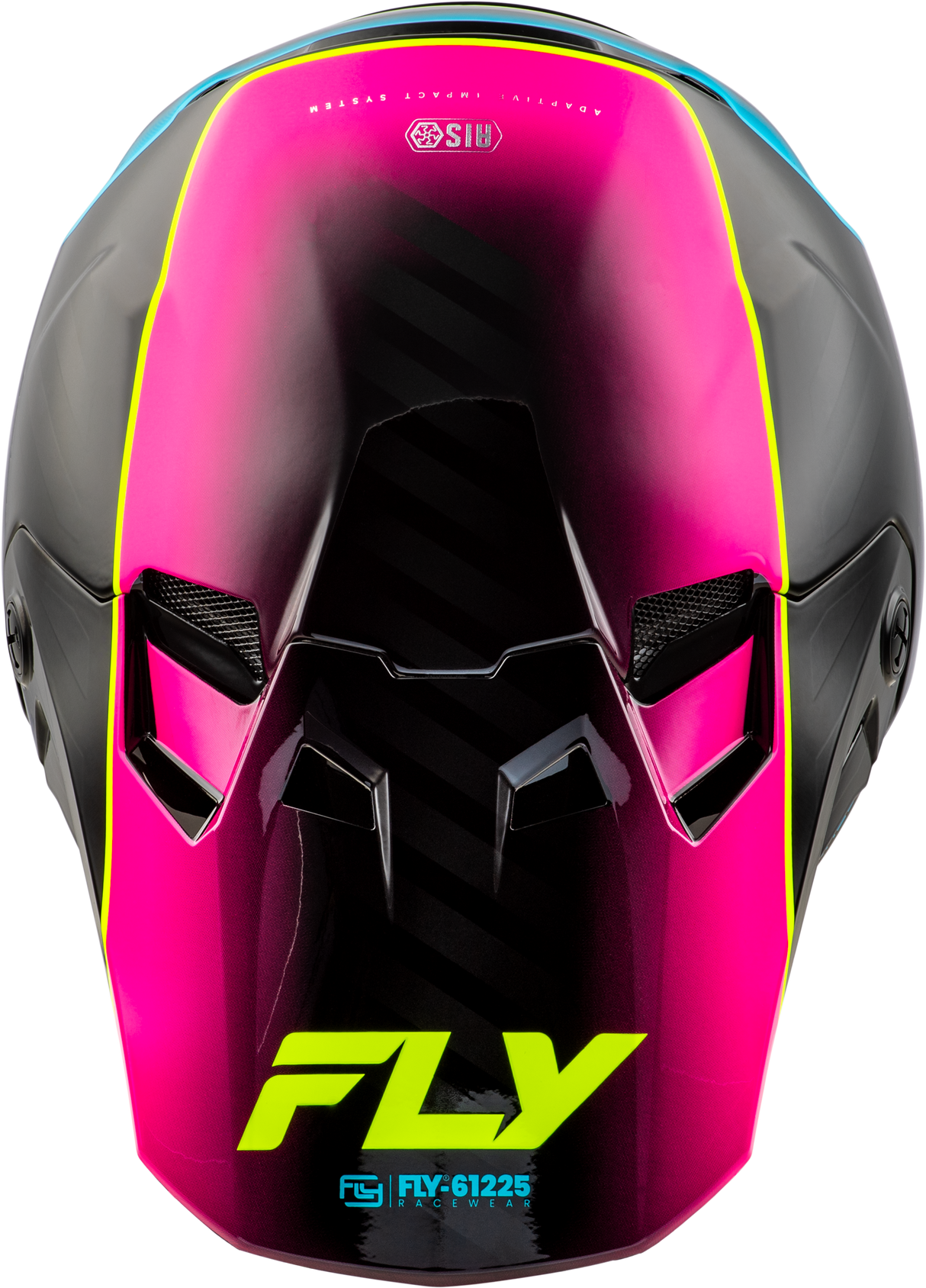 Fly Racing Youth Formula CC Underglow Helmet Black, Pink & Blue - Fits Youth Motorcycles and Off-Road Vehicles