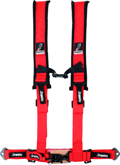 DragonFire Racing H-Style 4-Point Harness with 2-Inch Buckle for Powersports Vehicles