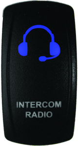 DragonFire Racing Lighted Switch with Blue LED for Powersports Vehicles - Part #522626