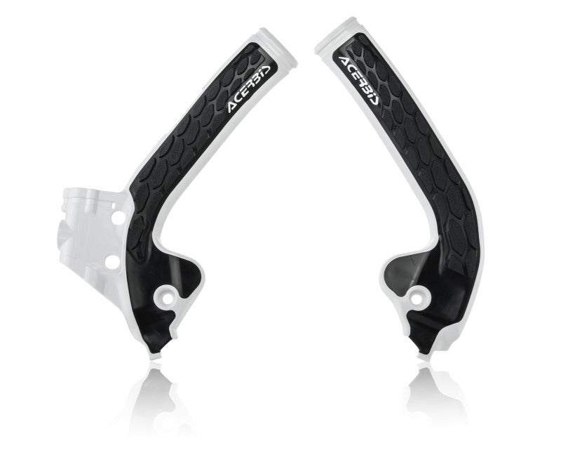 Acerbis X-Grip Frame Guards for KTM SX 85 / Husqvarna TC 85 / GasGas MC 85 (2018+), White/Black