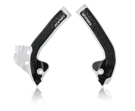 Acerbis X-Grip Frame Guards for KTM SX 85 / Husqvarna TC 85 / GasGas MC 85 (2018+), White/Black