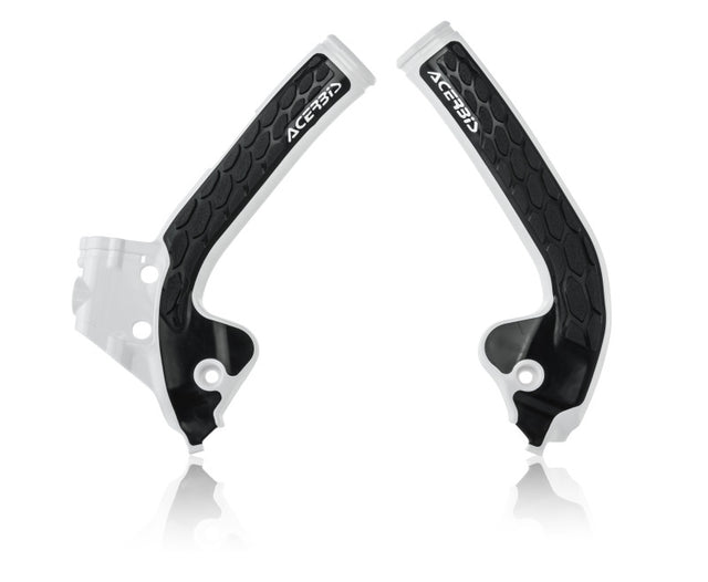 Acerbis X-Grip Frame Guards for KTM SX 85 / Husqvarna TC 85 / GasGas MC 85 (2018+), White/Black