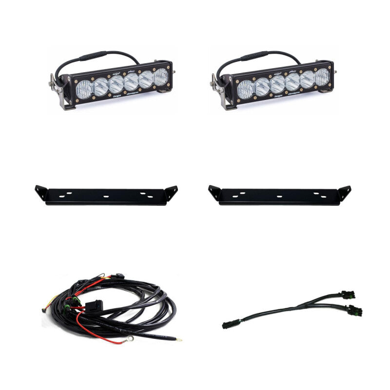 Baja Designs OnX6 Behind Grill Kit for Ford F-150 2021-2024 – 10-inch Clear D/C LED Light Bar