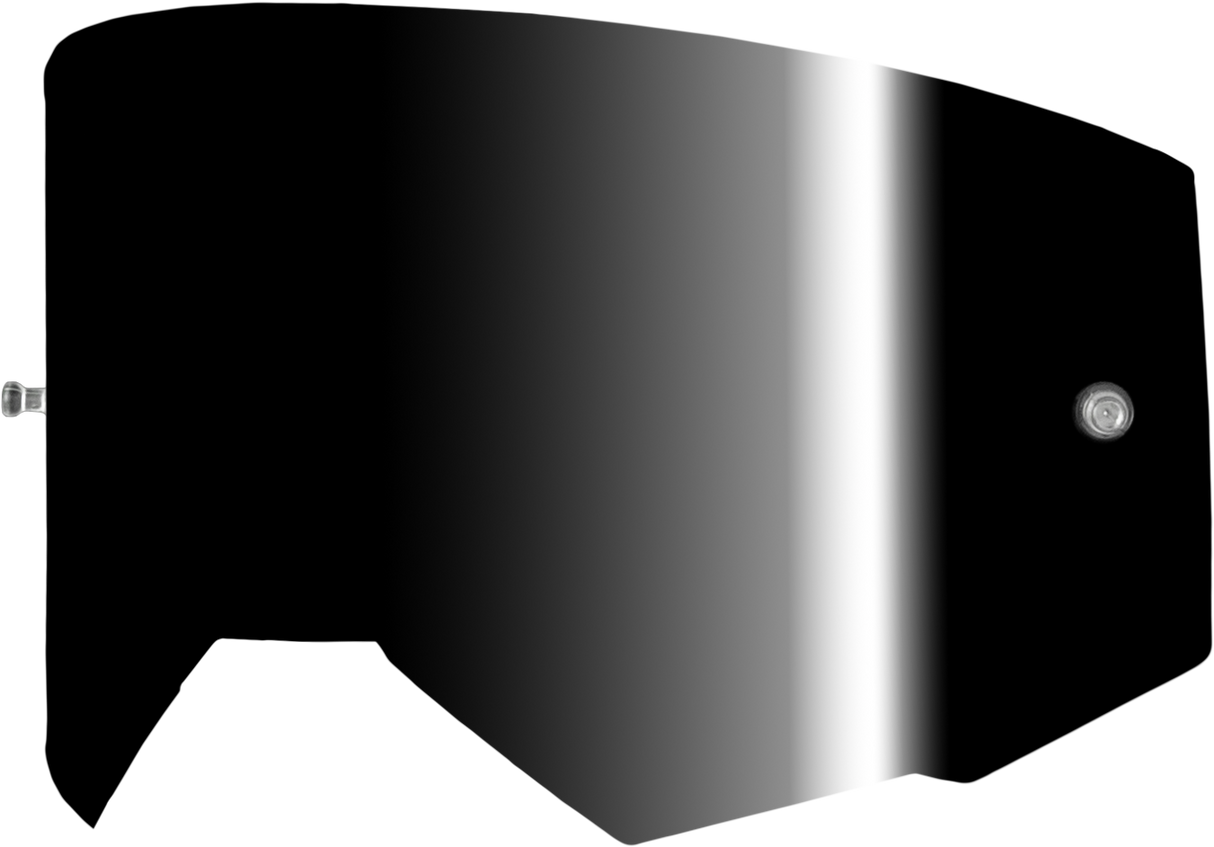 FLY Racing Single Lens with Post for Zone, Focus & Sand Goggles - Black Mirror/Smoke, Part 37-5411