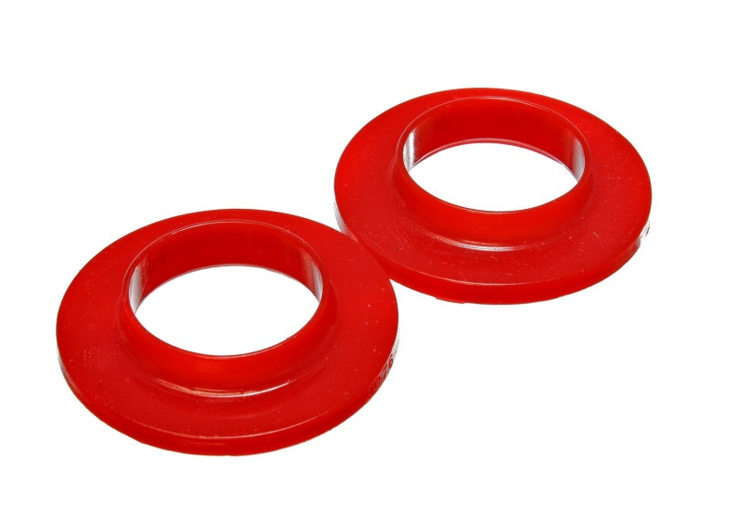Energy Suspension Hyper-Flex Coil Spring Isolator Set for 2015-2018 Audi A3, RS3, S3 - Red, 2 1/8 inch ID, 3 3/4 inch OD, 3/4 inch Height