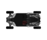 DS18 CA-X3BASS/D 12-inch Subwoofer Enclosure for Can-Am Maverick (2018-2024) Driver Side