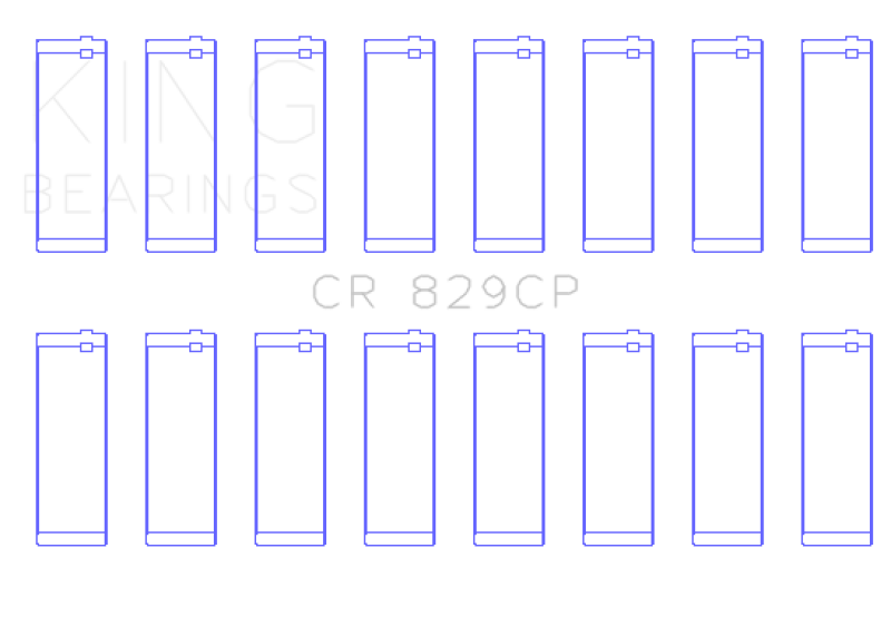 King Engine Bearings IHC/FORD 420CI 6.9L / 445CI 7.3L 16V (Size Standard) Connecting Rod Bearing Set