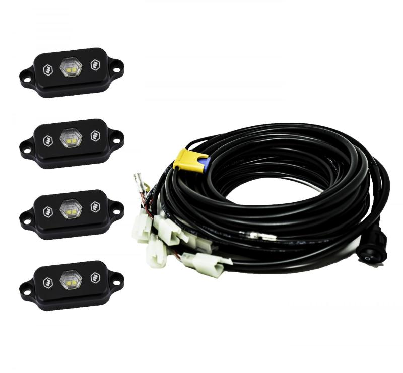 Baja Designs Universal White Rock Light Kit for GMC Sierra and Chevrolet Silverado 2500 HD & 3500 HD