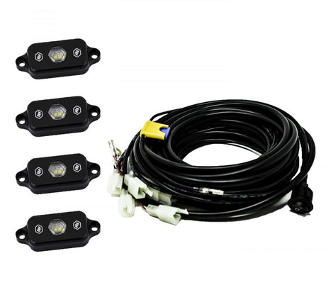 Baja Designs Universal White Rock Light Kit for GMC Sierra and Chevrolet Silverado 2500 HD & 3500 HD