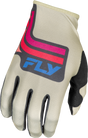 Fly Racing Lite Vice Gloves for Motorcycle & ATV - Light Grey/Pink/Coral Medium