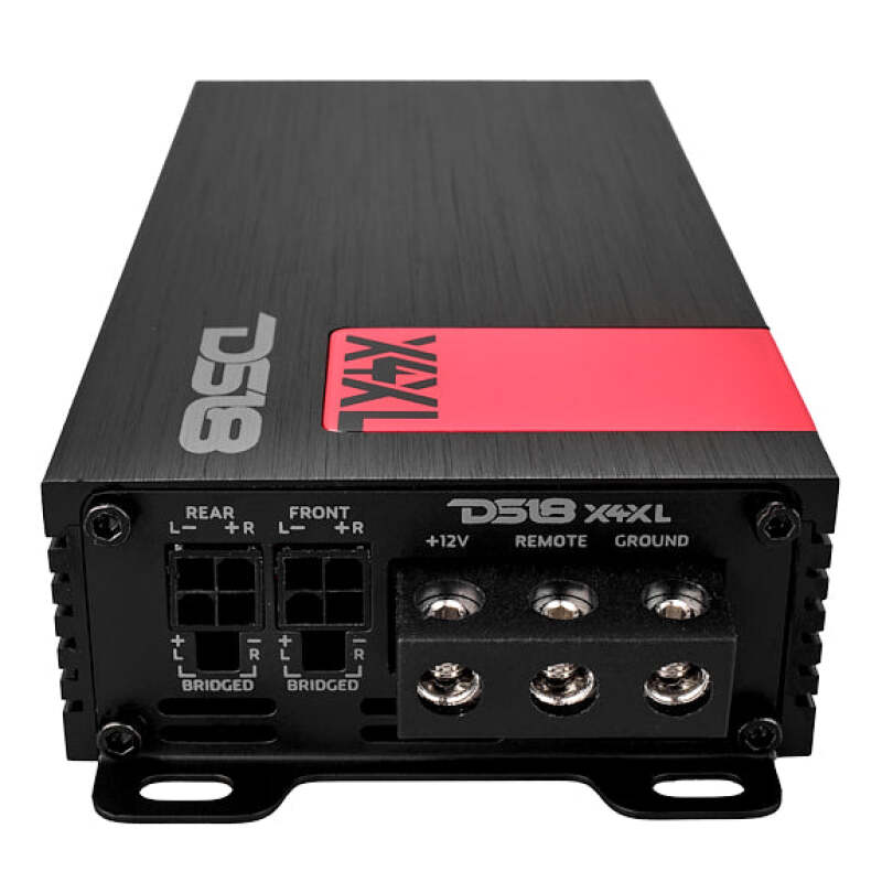 DS18 X4XL 4-Channel Ultra Compact Class D Amplifier - Perfect for Car Audio Systems - Fits Most Vehicles