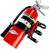 AXIA MODFM5-BK Quick Release Fire Mount for 5lb Amerex Fire Extinguisher - Universal Fit for UTVs with Horizontal Roll Cage Bars