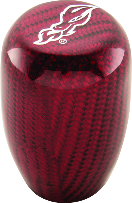 DragonFire Racing Short Red Carbon Fiber Shift Knob - Part #522639