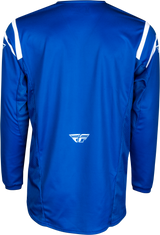 Fly Racing Kinetic Center Jersey Navy/White - Motocross & ATV Riding Apparel for Men and Women